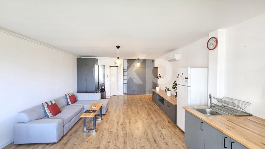 Apartament cu 2 camere semidecomandat, mobilat în Pipera