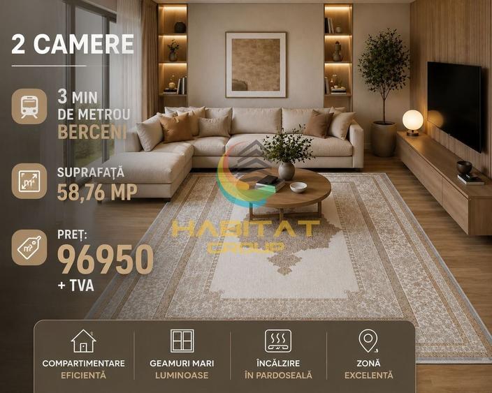 Apartament cu 2 camere decomandat în Central