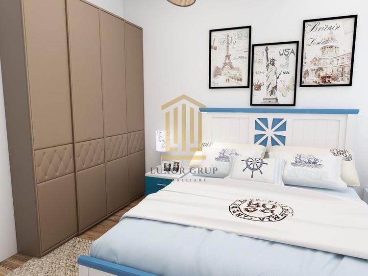 Apartament cu 3 camere semidecomandat în Vest