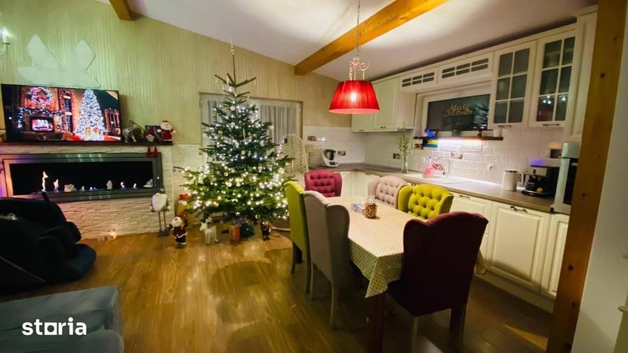 vand casa,structura lemn,87mp utili,3 dormitoare,living+buc,2bai,3000m - 21