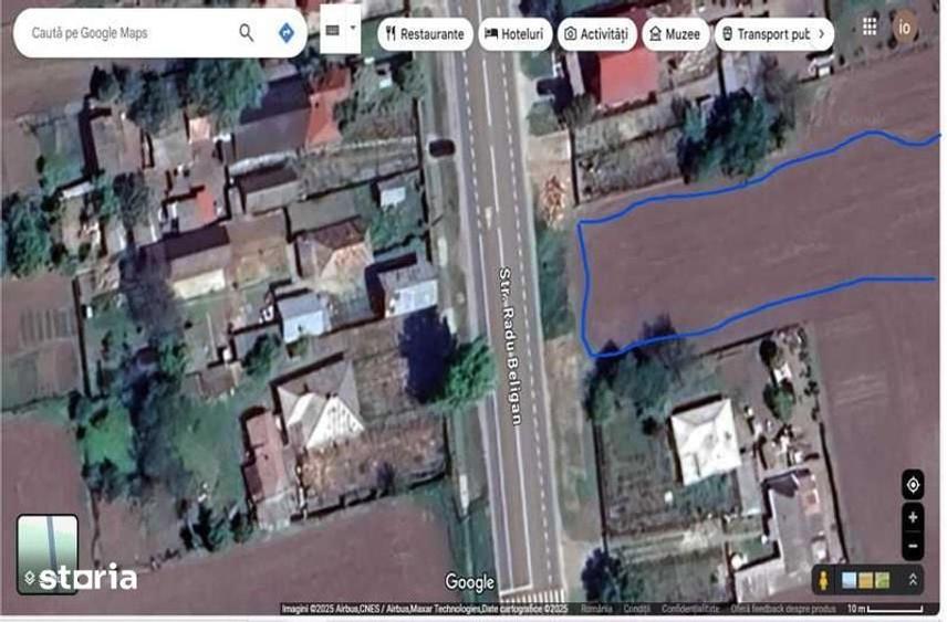 Teren intravilan in Filipesti la E85, cu deschidere de 19,6 m - 1
