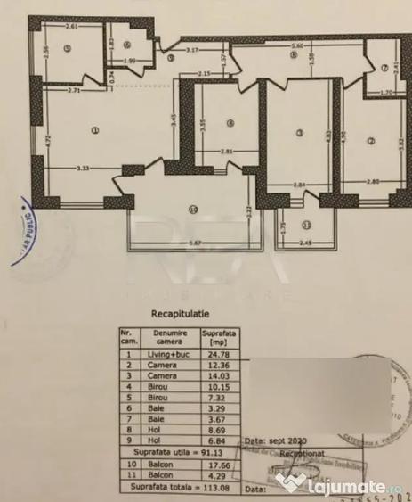 Apartament cu 5 camere decomandat în Herăstrău