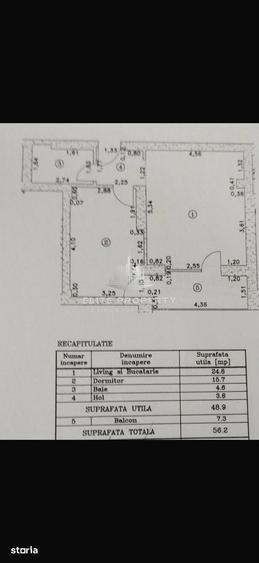 Apartament cu 2 camere în Nord