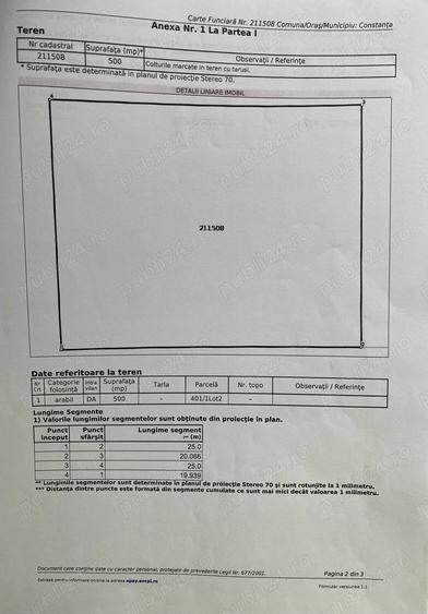 Teren de 500 mp, în Palazu Mare