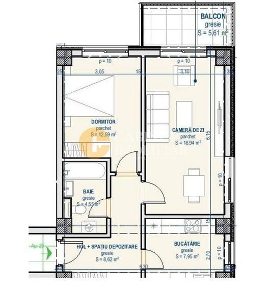 Apartament cu 2 camere decomandat în Moara de Vânt