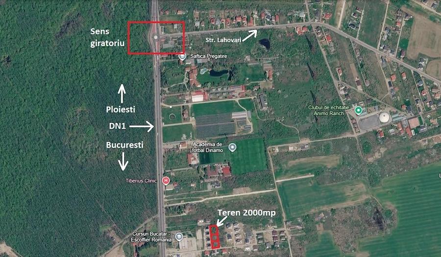 Teren de 2000 mp, în Săftica
