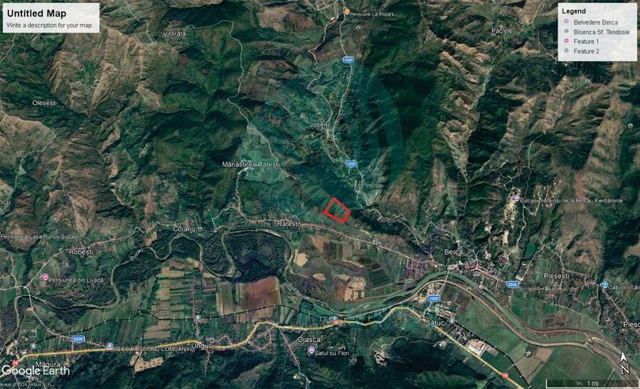 Teren extravilan de 100000 mp, în Berca