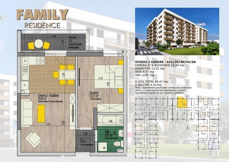 STUDIO 2 CAMERE, Family Residence, Drm. dealul babii 32-34. Mobilat. - 6