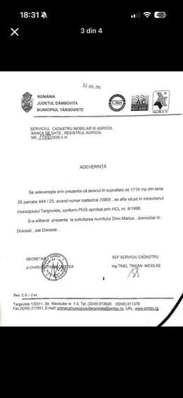 Teren de 1716 mp, în Priseaca