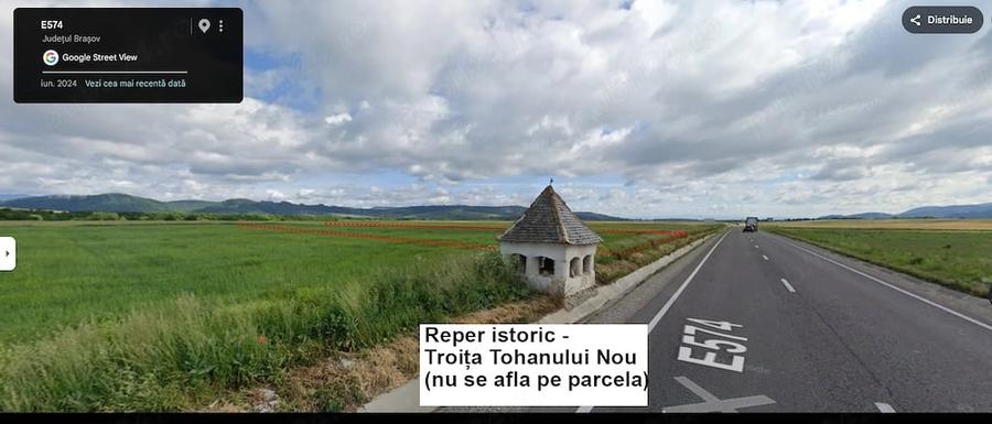 Teren intrare in Bran - in Tohanul Nou, acces direct la DN73 - 6