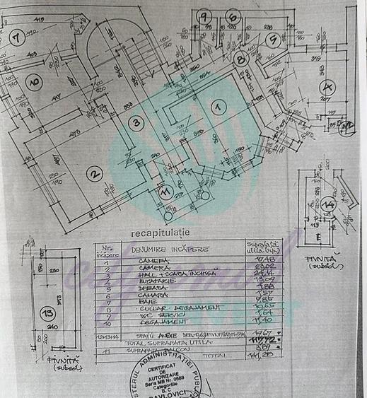Apartament cu 3 camere semidecomandat în Universitate