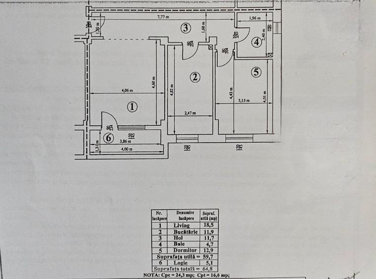 Apartament elegant 2 camere, etaj 3, cu boxa, loc parcare, Cartier Tei - 9
