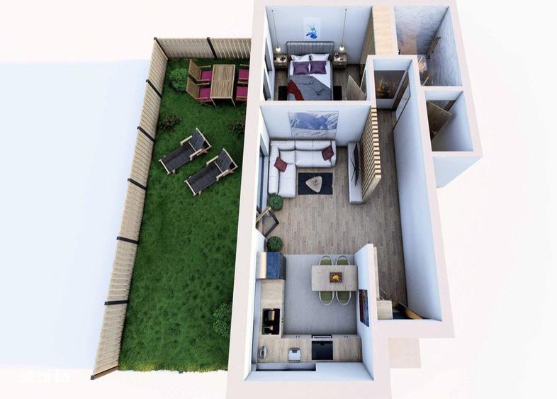 Apartament cu 3 camere în Someșeni
