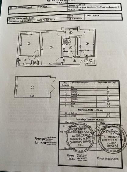 Apartament 3 camere ultracentral, et 1/4 cu garaj propriu - 2