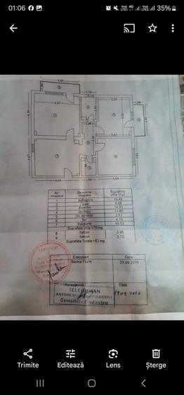 Apartament cu 3 camere decomandat în Central