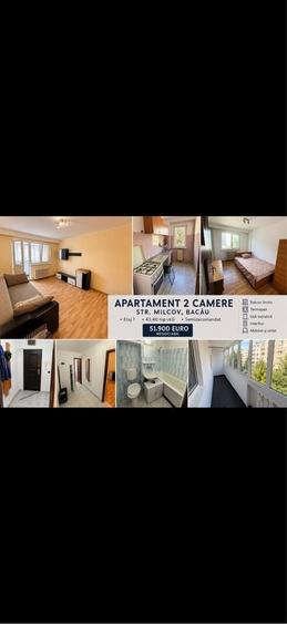 Apartament 2 camere semideomandat,etaj 1 - 1