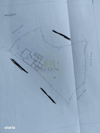 Casă cu 3 camere cu Teren 2226 Mp în Deda