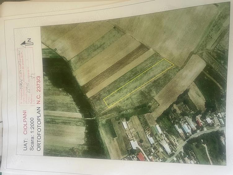 Teren de 4800 mp, în Ciolpani