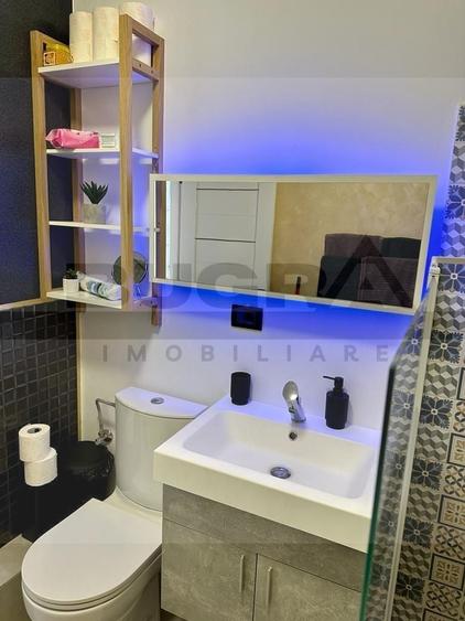 Apartament cu 2 camere semidecomandat, mobilat în Florești