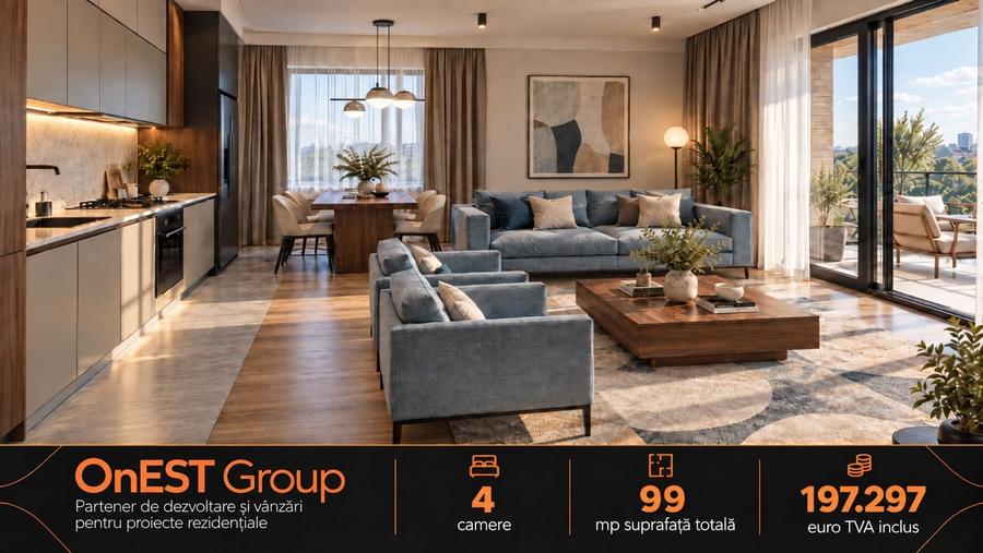 Apartament cu 4 camere decomandat în Theodor Pallady
