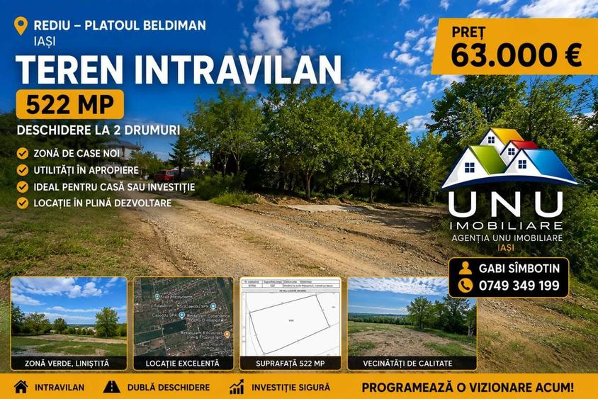 Teren agricol intravilan de 522 mp, în Central
