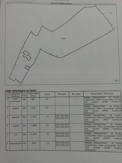 Casă cu 4 camere cu Teren 8000 Mp în Pruni