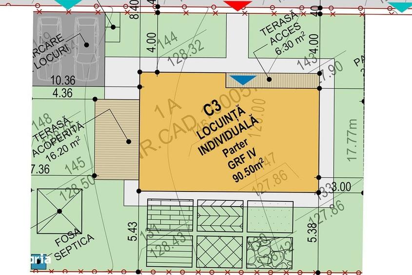 Casă cu 3 camere în Ciurbești