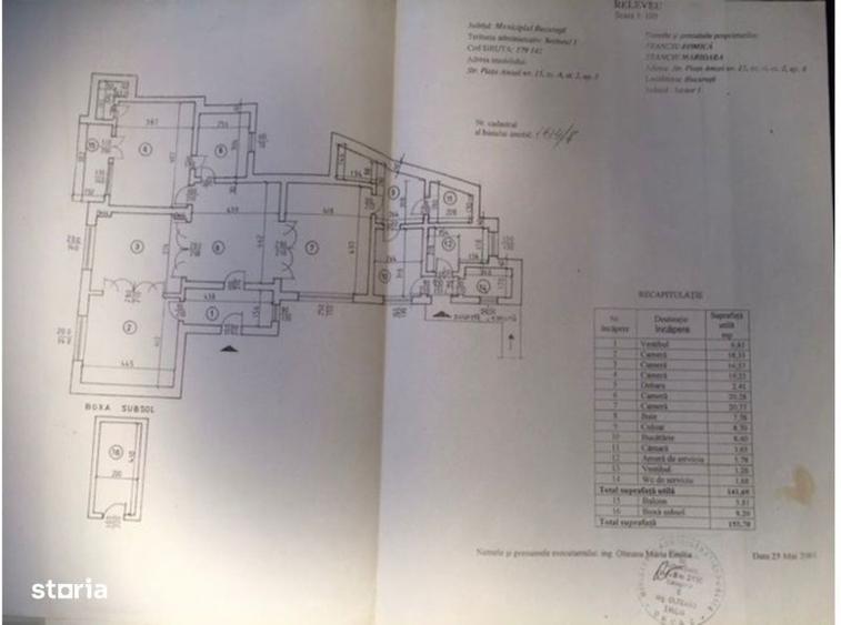 Apartament cu 4 camere semidecomandat, mobilat în Amzei