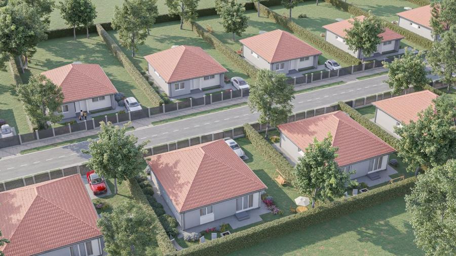 Casă individuală cu 3 camere cu Canalizare în Prejmer