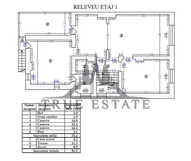 Apartament cu 5 camere in vila cu loc de parcare in curte Barbu Vacarescu - 12