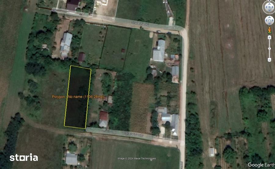 Teren de 1137 mp, în Poienarii Burchii