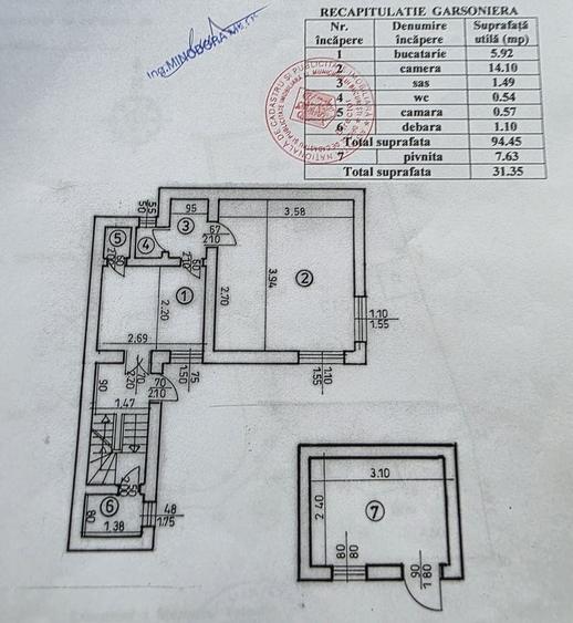 Garsonieră decomandată, mobilată în Unirii