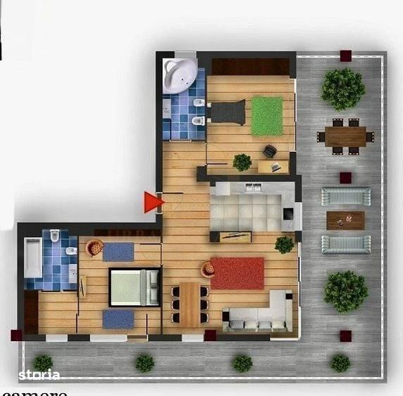 Vanzare apartament 3 camere, terasa, zona Iulius Mall, FSEGA - 3