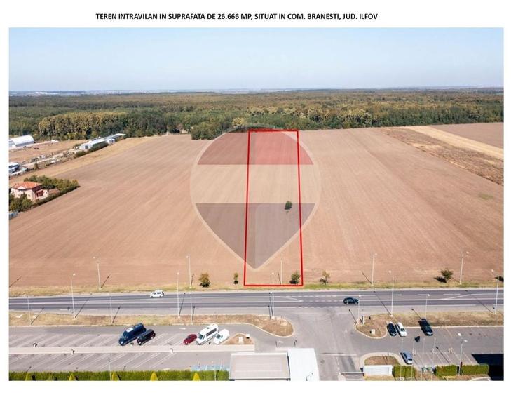 Teren Construcții intravilan de 26666 mp, în Brănești