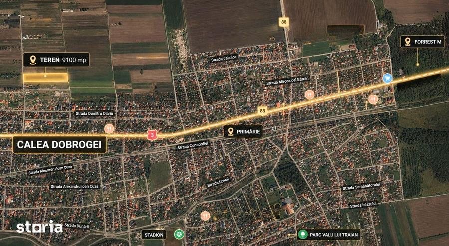 Teren de 9100 mp, în Valu lui Traian