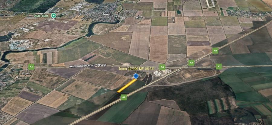 Teren Construcții intravilan de 32600 mp, în Ștefăneștii de Jos