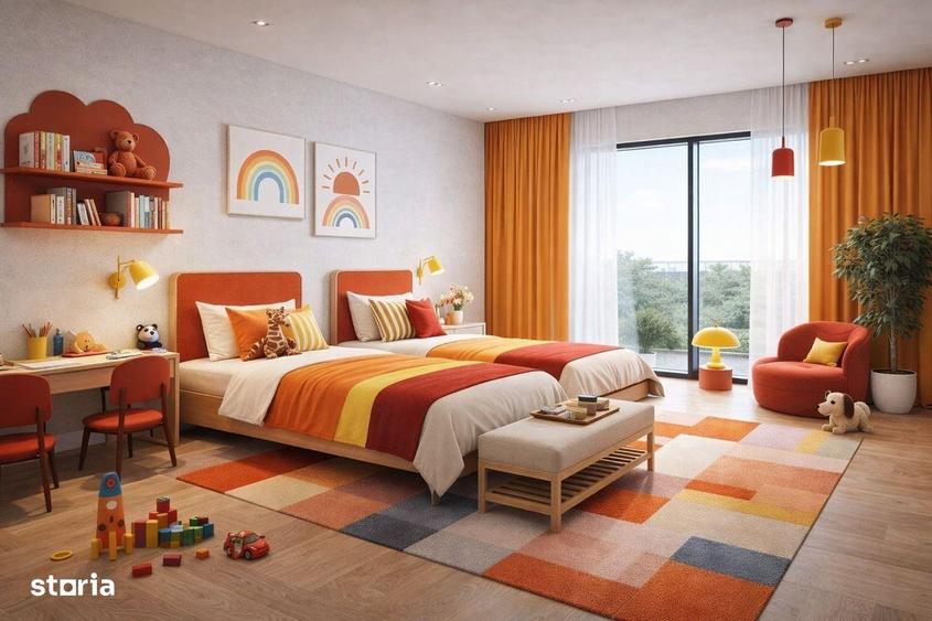 Apartament cu 3 camere în Tei