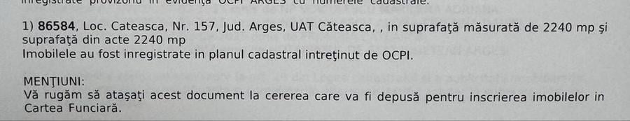 Teren de 2200 mp, în Căteasca