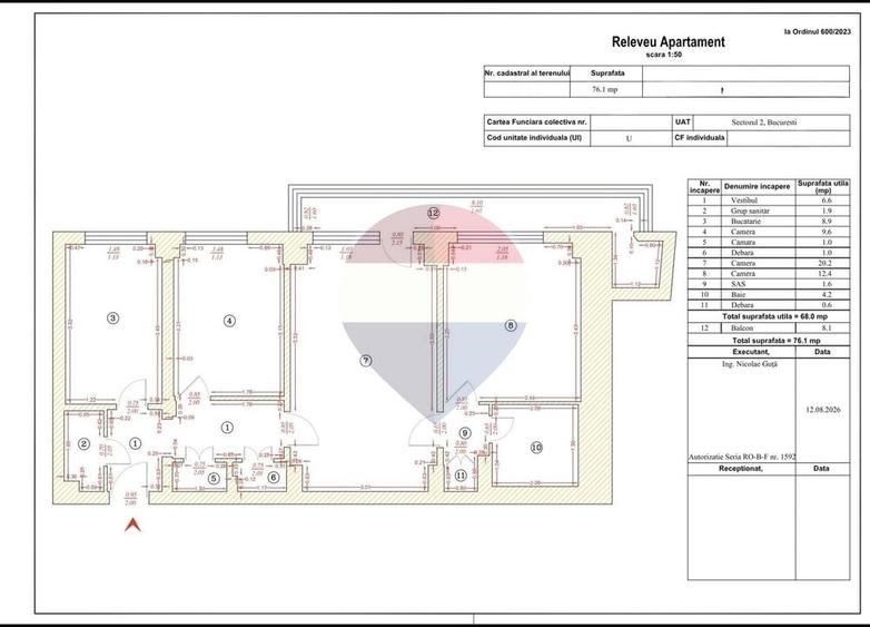 Apartament cu 3 camere, 76,1 mp, Șoseaua Pantelimon – zona Iancului - 21