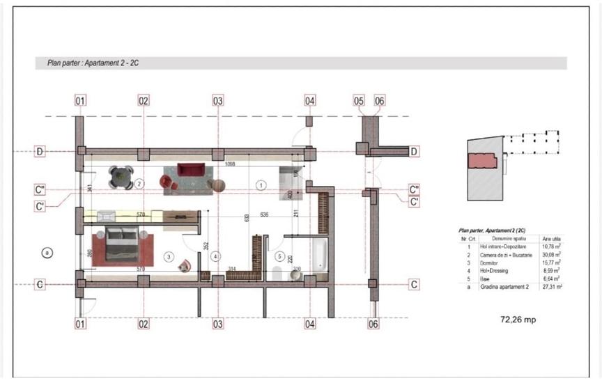 Apartament cu 2 camere decomandat în Nicolae Grigorescu