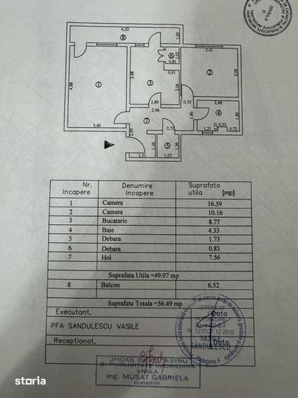 Apartament cu 2 camere decomandat în Central