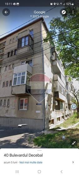 Apartament cu 2 camere semidecomandat, mobilat în Decebal