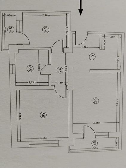 Apartament cu 2 camere decomandat, mobilat în Obcini