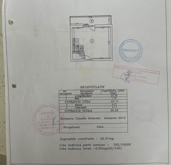 Apartament cu 3 camere decomandat, mobilat în Titan