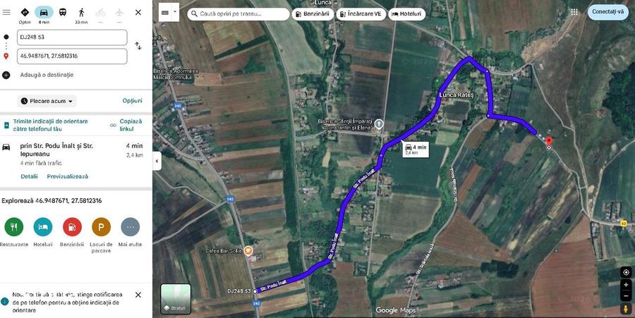 Teren de 21000 mp, în Scânteia