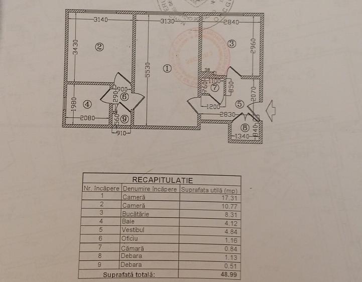 Apartament cu 2 camere în Iancului