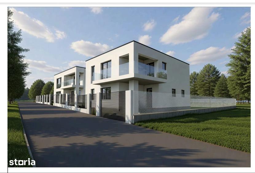 Vand Casa Zona Colinelor la alb (semifinisat) cu teren 350 mp2 - 1