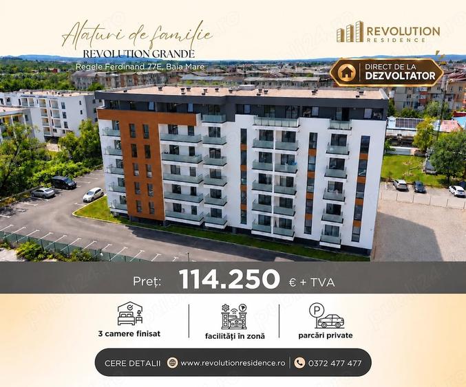 Apartament cu 3 camere decomandat în Vasile Alecsandri