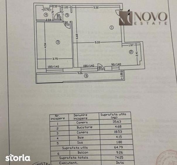 Apartament cu 2 camere semidecomandat, mobilat în Vitan