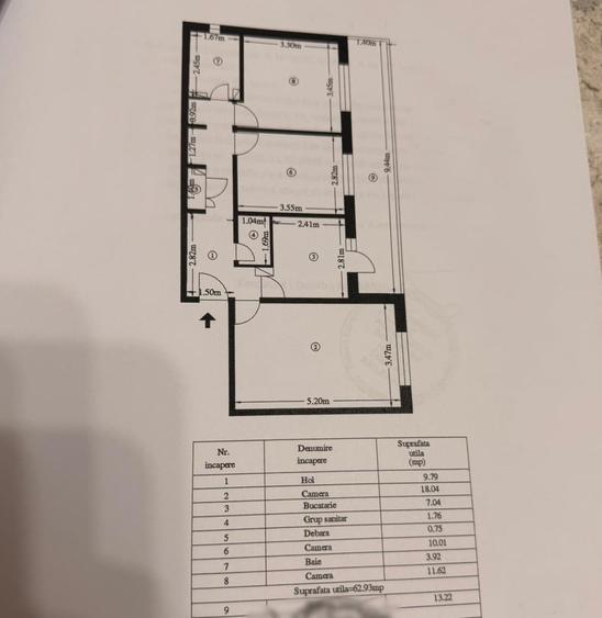 Apartament cu 3 camere decomandat în Nicolina